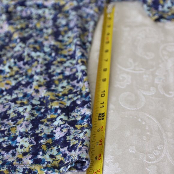 Coldwater Creek 3/4 Sleeve Scoop Neck Loose Fit Cotton Shirt Size XL - Picture 8 of 12